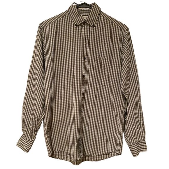 Yves Saint Laurent Plaid Button Down Shirt - Picture 1 of 11
